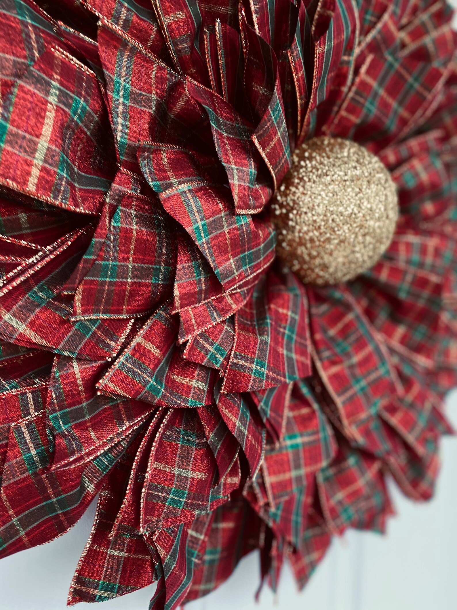 Whereable Art Poinsettia  Door Hanger