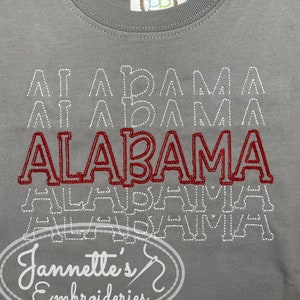 Boys Alabama Embroidered Shirt / Boys Football Shirt / Boys Roll Tide Shirt / Kids Embroidered Shirt / Bama Shirt