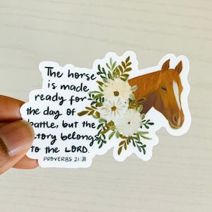 Victory Belongs to The Lord - Bible verse sticker, Christian sticker, Vinyl sticker