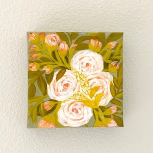 Acrylic Floral Painting  on Canvas