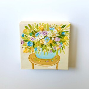 Acrylic Floral Painting  on Canvas