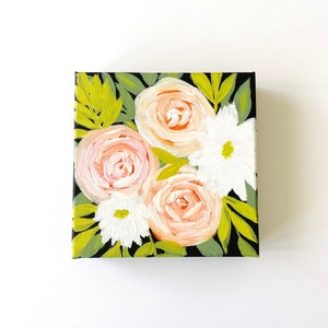 Abstract Flower Painting , Original Art, Floral Painting