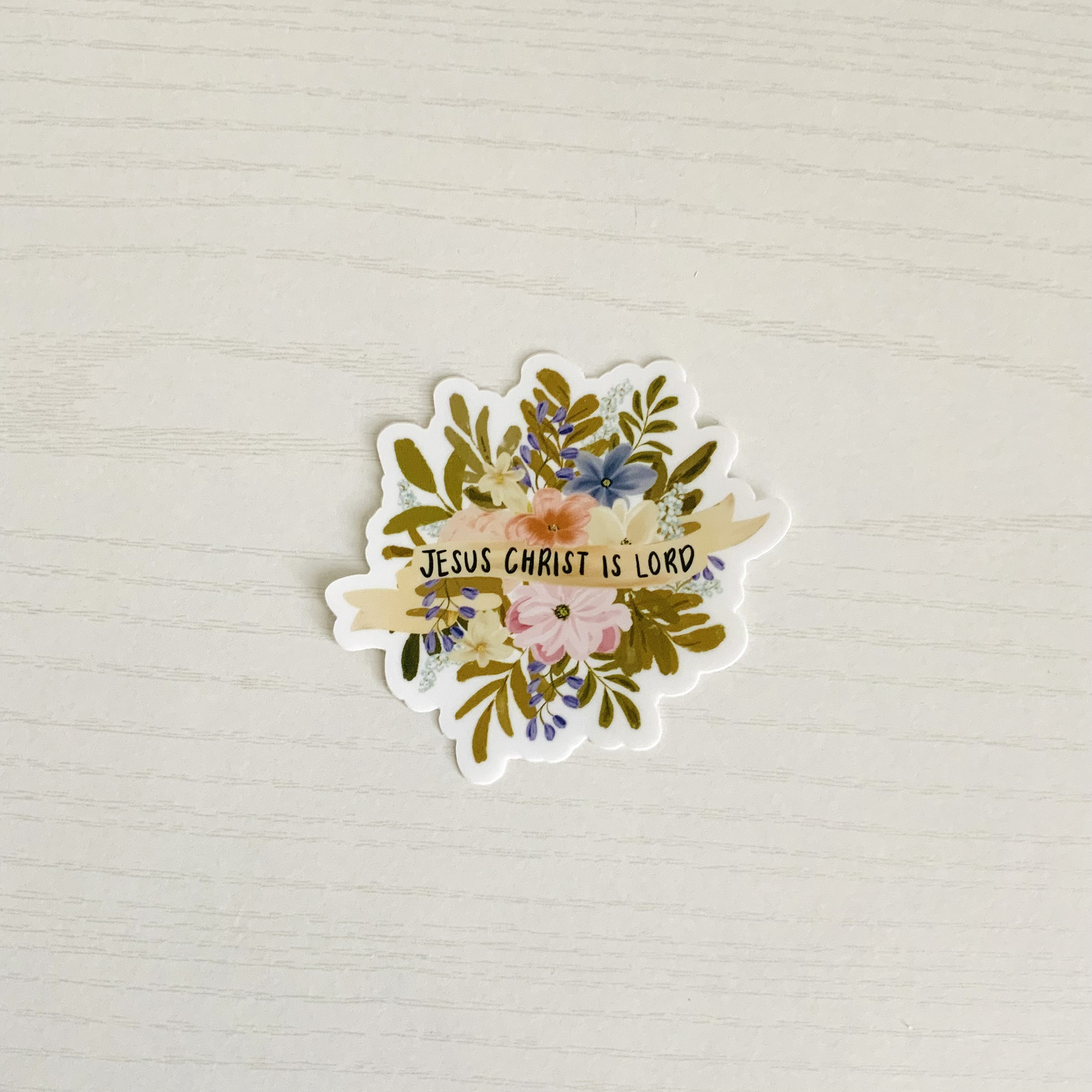 Jesus Christ is Lord - Bible Verse Sticker, Christian Sticker, Clear ...