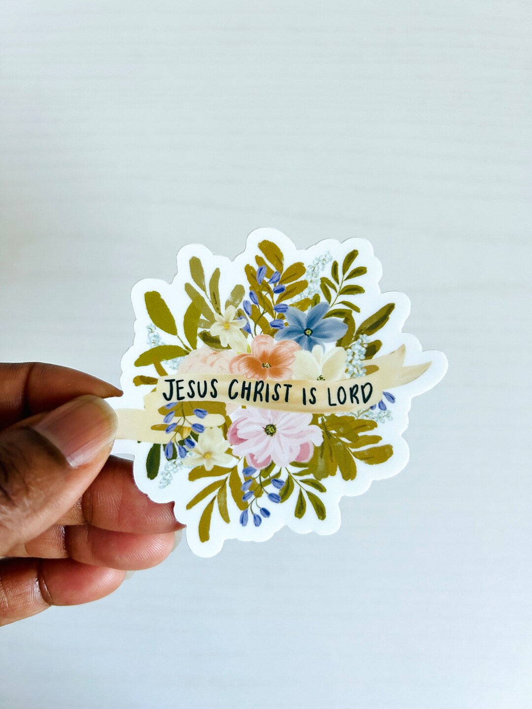 Jesus Christ is Lord - Bible Verse Sticker, Christian Sticker, Clear ...