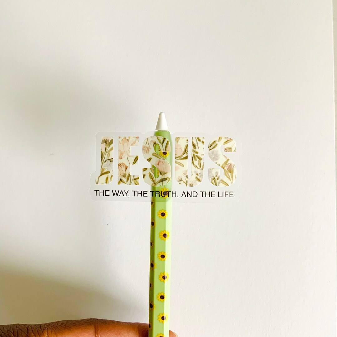 Jesus Sticker Bible Verse Sticker Christian Sticker Clear Sticker Etsy