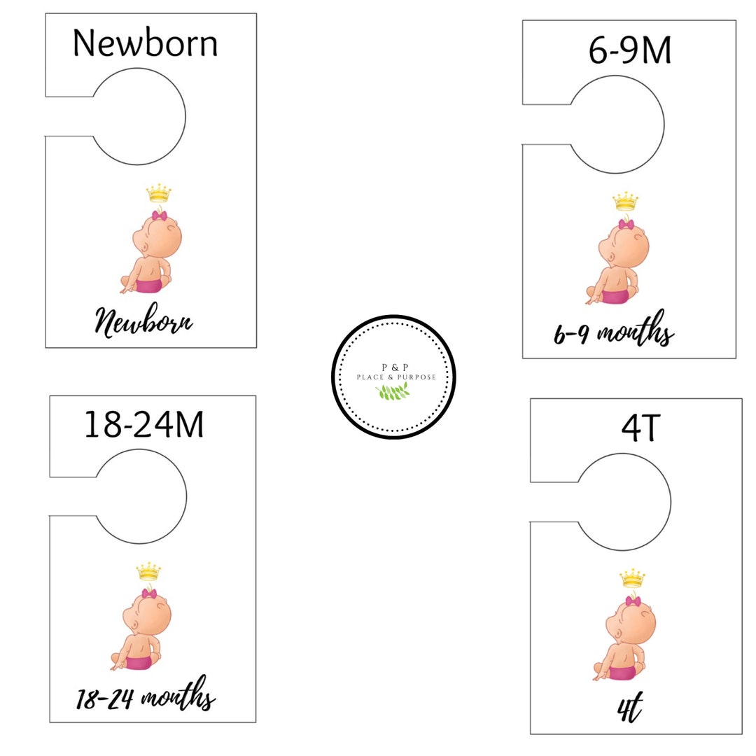 Baby Closet Dividers, Its a Girl, Nursery Decor, Nursery Closet