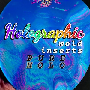 Holographic Insert Silicone Mold • Three Sizes • Holographic Insert Mold for Coasters and More • Silicone Mold for Resin • Holo Pattern