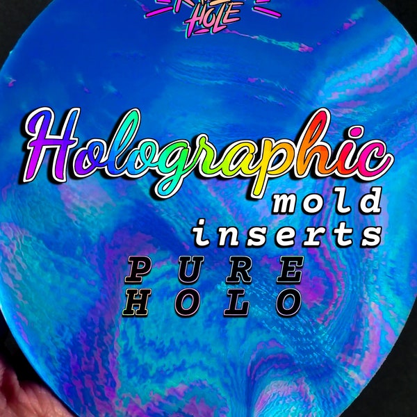Holographic Insert Silicone Mold • Three Sizes • Holographic Insert Mold for Coasters and More • Silicone Mold for Resin • Holo Pattern