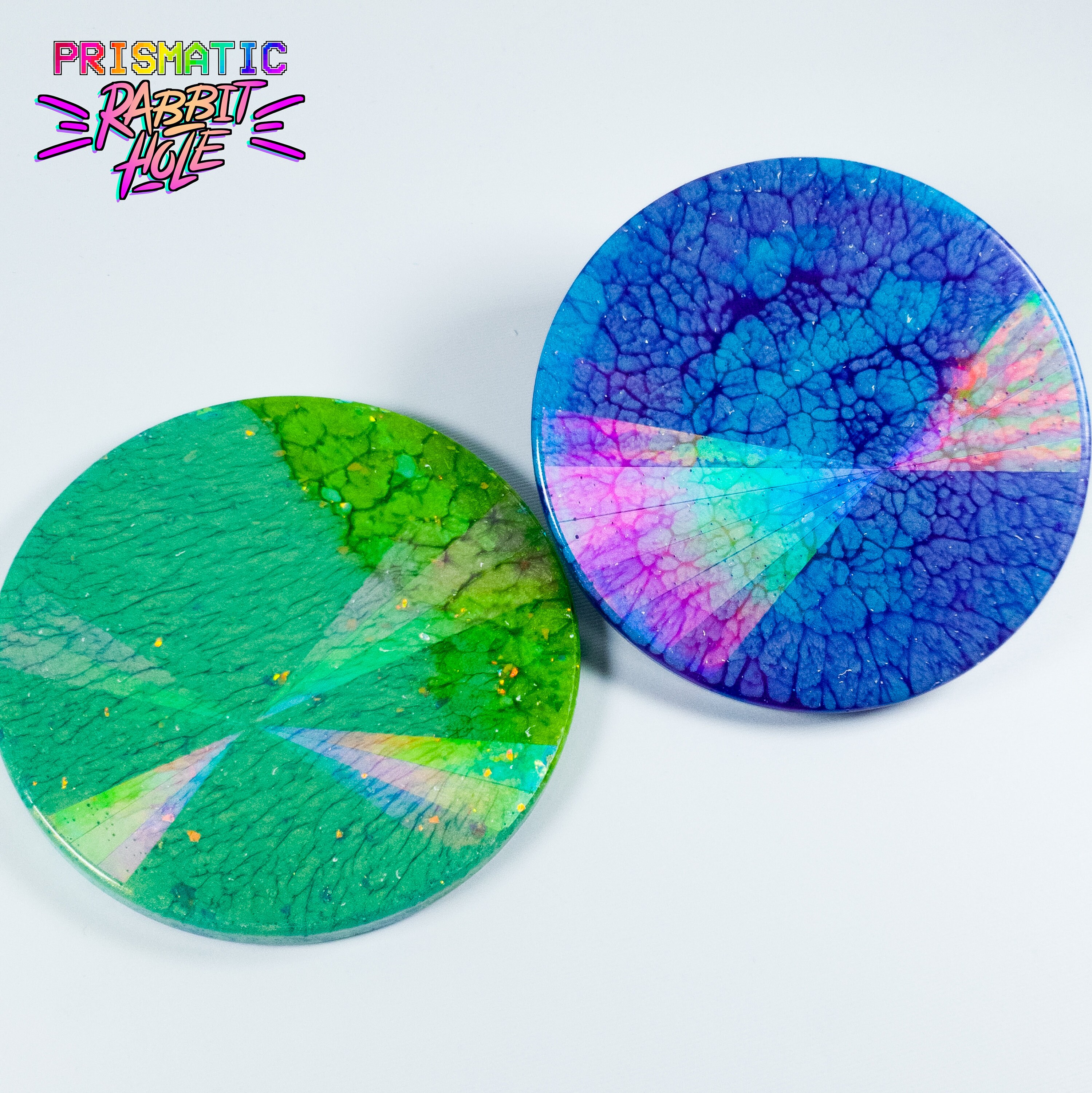 3.6 Holographic Starburst Coaster Mold Round Etsy