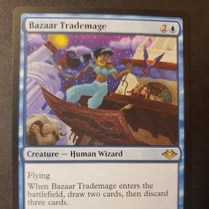 Hand Painted Bazaar Trademage Card Alter - Jasmine