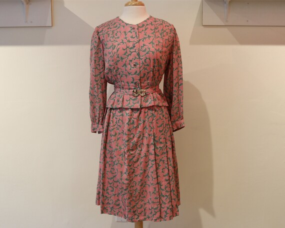Handmade Pink Floral Two Piece Set