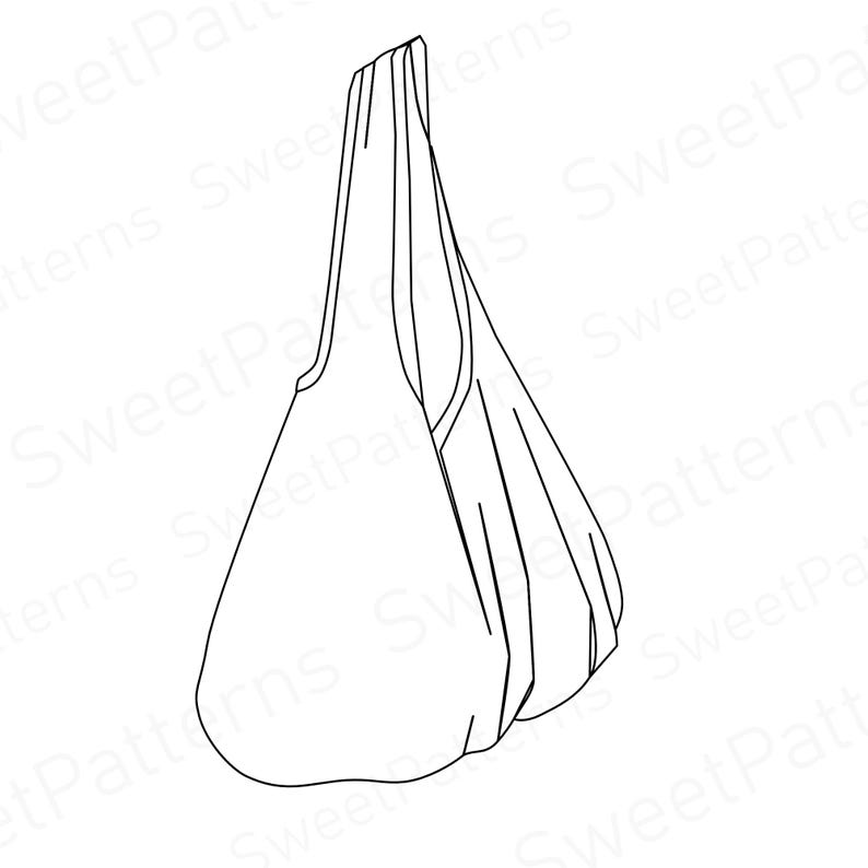 Boho Hobo Bag Sewing Pattern PDF , Photo Tutorial, Three Size, Umlined ...