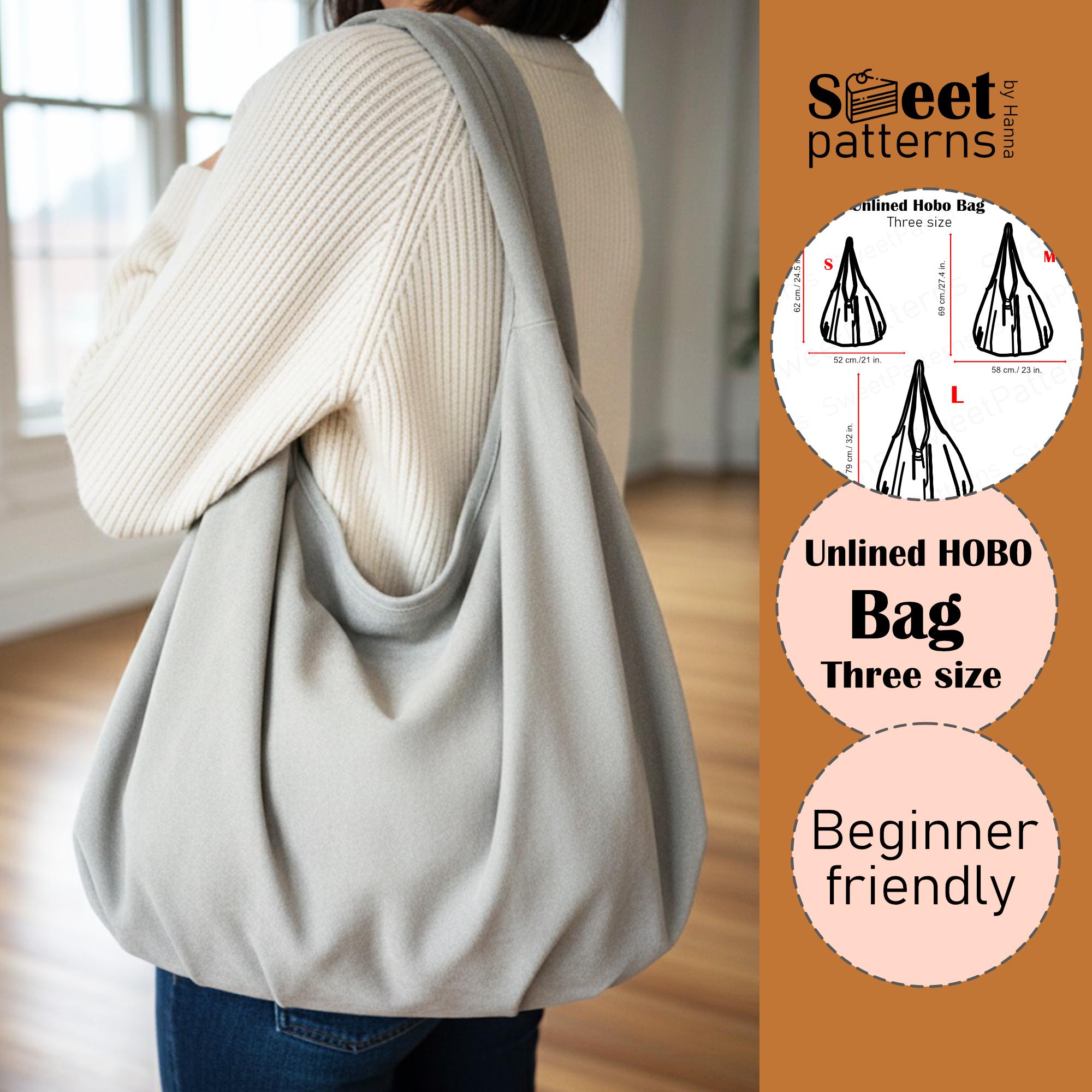 Boho Hobo Bag Sewing Pattern PDF , Bag Sewing Pattern, Photo Tutorial ...