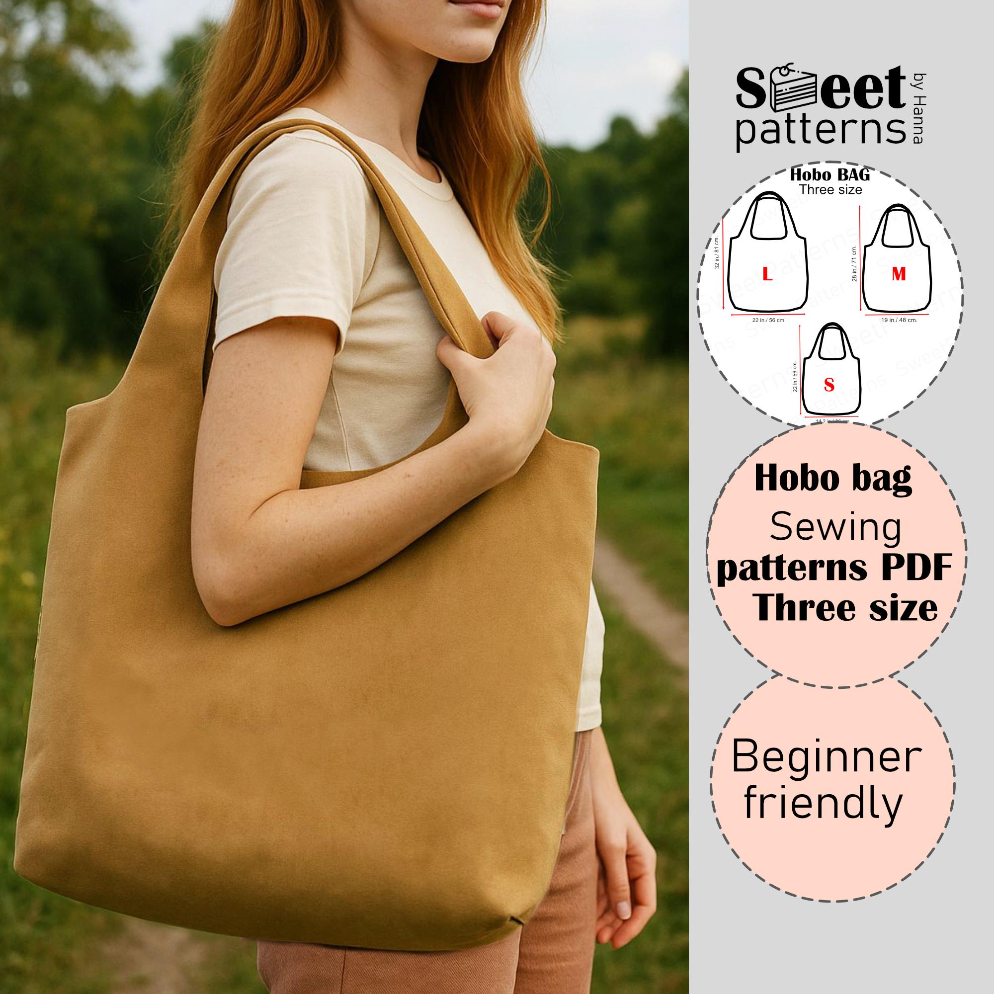 Boho Hobo Bag Sewing Pattern PDF With Embroidery Design (3 Versions)4k ...