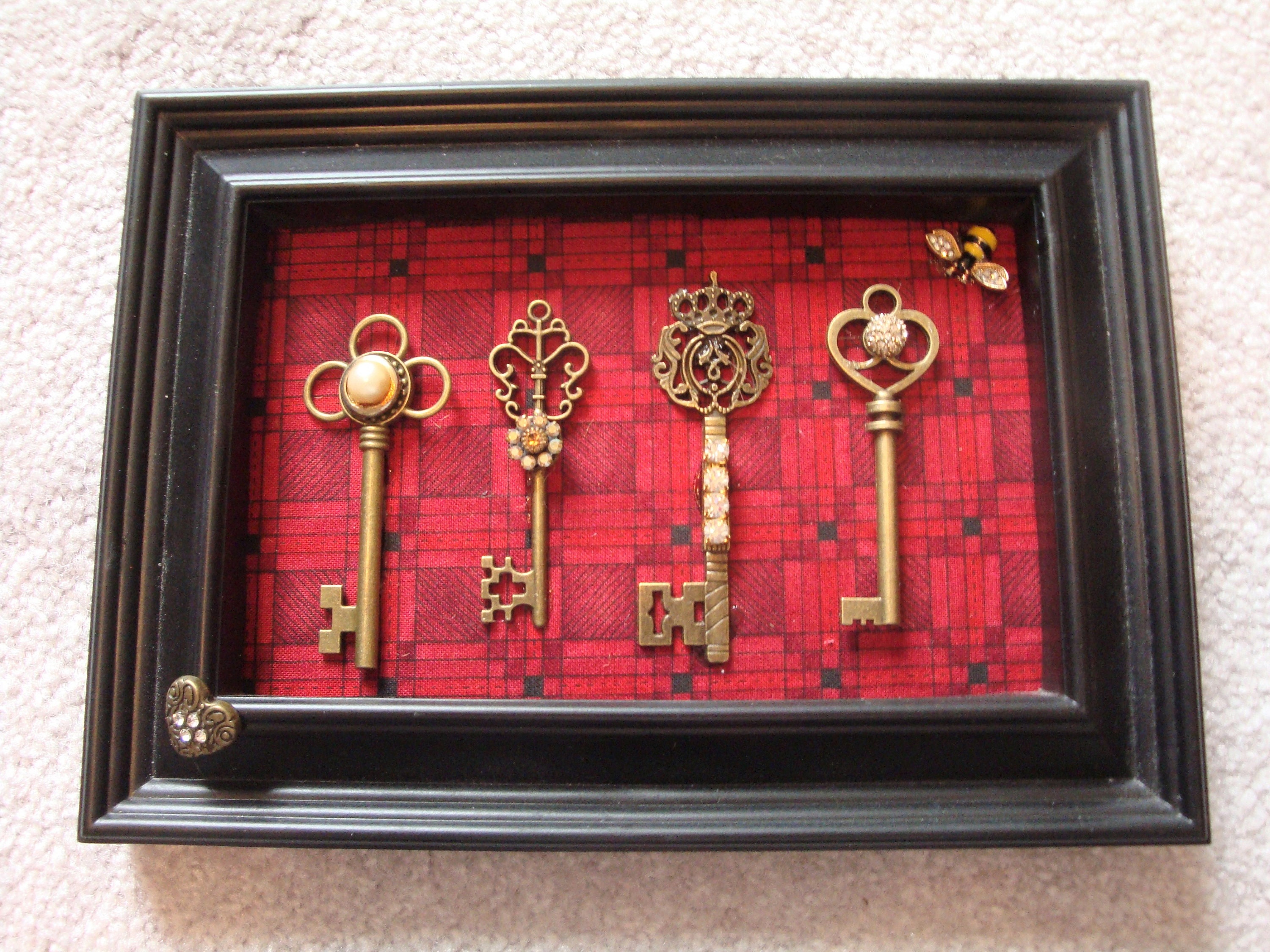Jewelry Art Framed Elegant Keys 23 Etsy UK