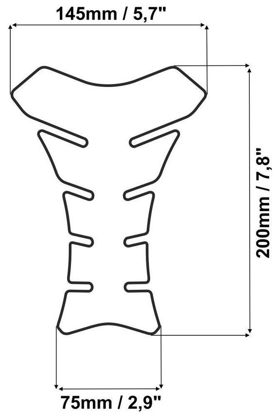 Tank Pad Tankpad Protector Sticker Fooqs for Yamaha Fz6 Fz6n Fz6s Fazer