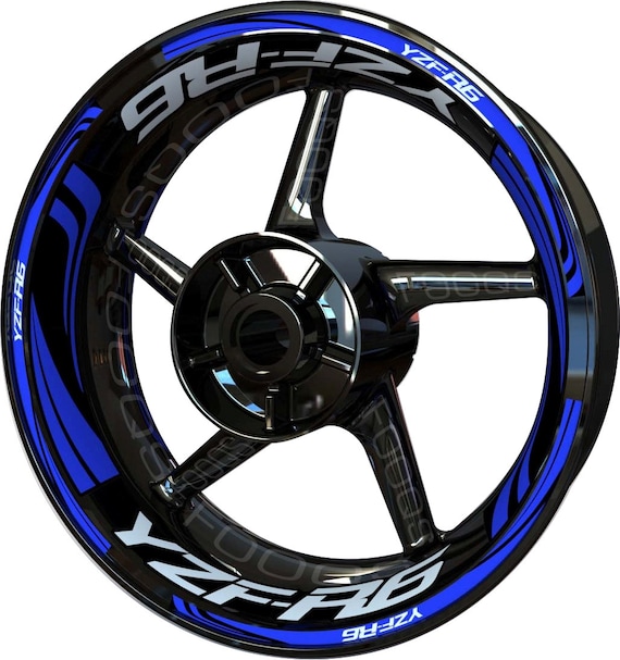 Fooqs Motorradfelge Felgenrandaufkleber Jante de moto cerchioni Llanta Velg wheel rim Sticker decal for Yamaha YZF R1 YZFR1 YZF-R1 M Fooqs Motorradfelge Felgenrandaufkleber Jante de moto cerchioni Llanta Velg wheel rim Sticker decal for Yamaha YZF R1 YZFR1 YZF-R1 M