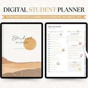 Student Digital Planner | Academtic Planner | Study Planner | Undated Digital Planner | iPad Planner | Portrait | Goodnotes | Notability