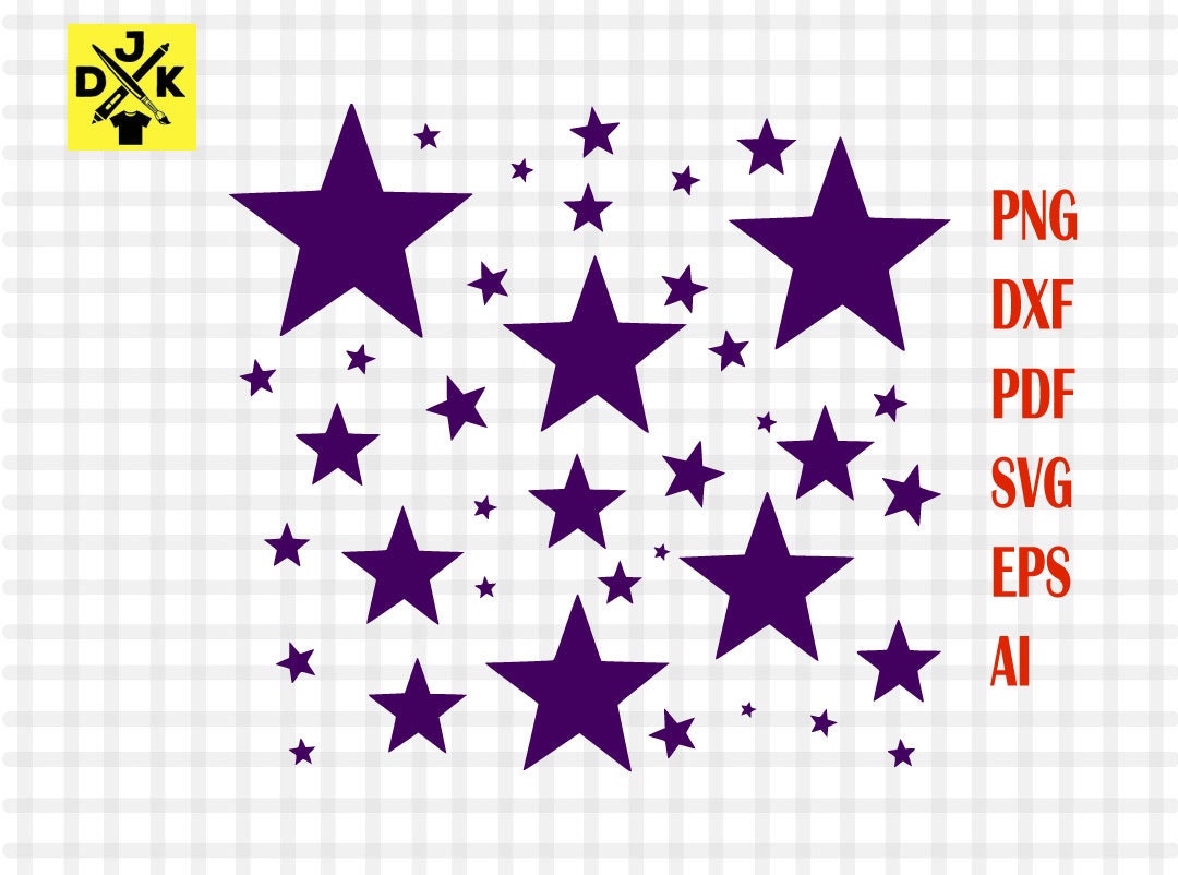 Stars SVG Star Outline Design Star Outline Design Star Svg - Etsy
