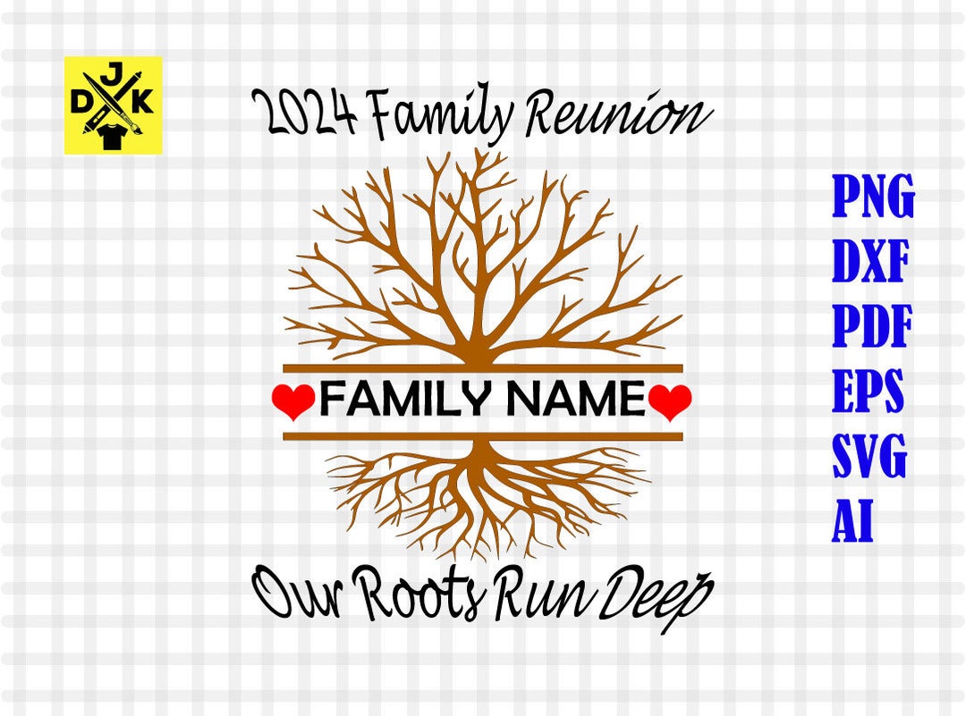 Family Reunion 2024 PNG Family Tree Custom With Family Name Etsy