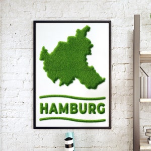 Poster Green City Green your city Nature Lawn Grass Writing green love of cities Gift Business, Family, Office, Hamburg Leipzig image 7