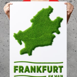 Poster Green City Green your city Nature Lawn Grass Writing green love of cities Gift Business, Family, Office, Hamburg Leipzig image 6