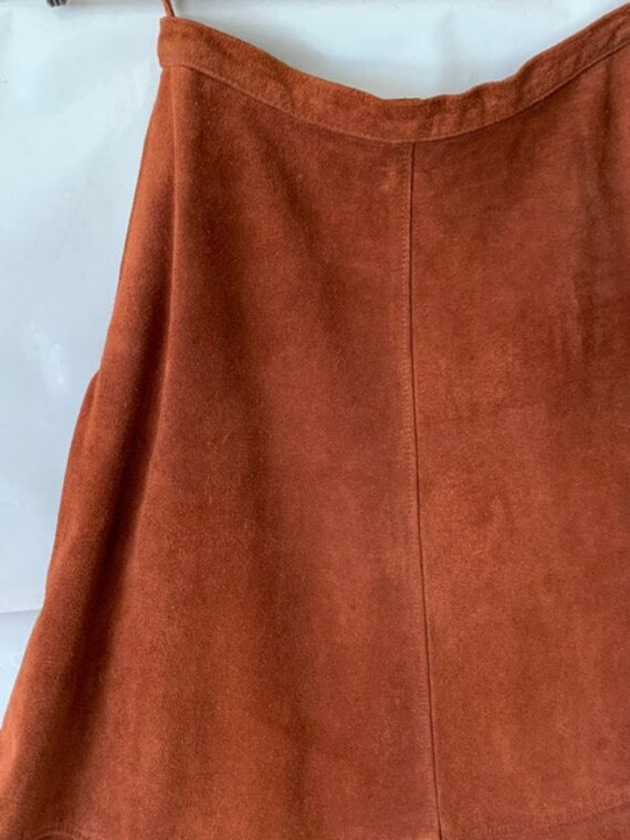 Suede western skirt