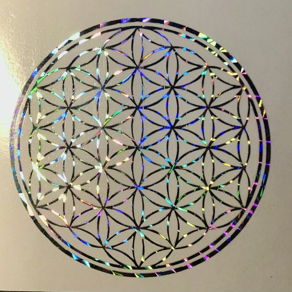 Flower of Life Vinyl Decal Sticker Pick Color Size Oracal 651 Archangel Glyph Sacred Geometry