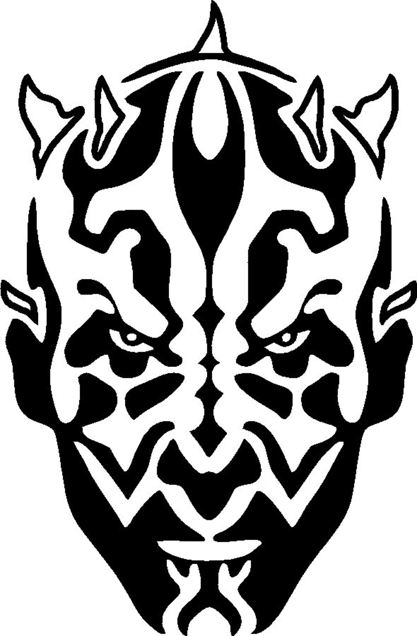 Star Wars Darth Maul Logo Vinyl Decal Sticker Pick Color Size Etsy