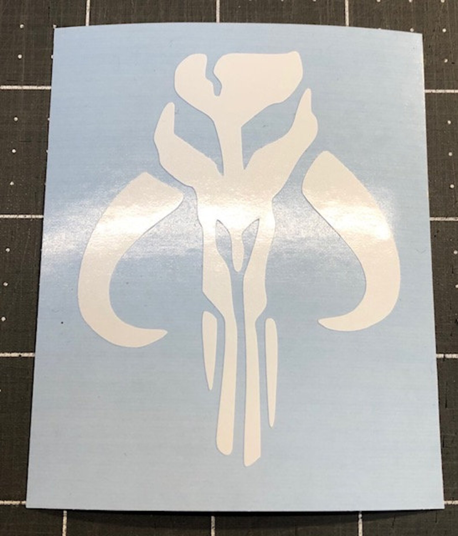 Mandalorian Skull Stencil