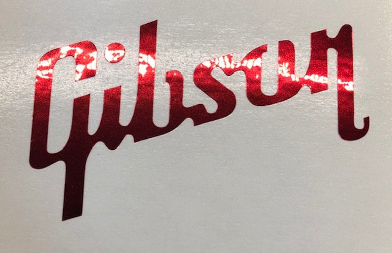 Gibson Guitars Decal Sticker Pick color size quantity Etsy