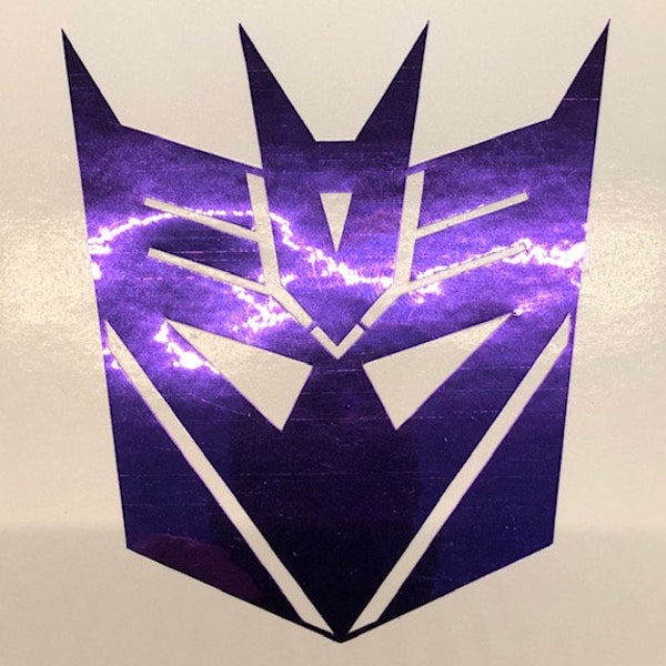 Transformers Decepticon Logo Vinyl Decal Sticker Pick Color Size Oracal 651 - Window - Laptop - Megatron - Starscream