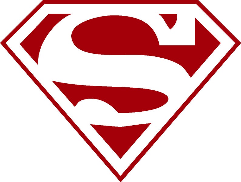 Superman Logo Vinyl Decal Sticker Pick Color Size Oracal 651 Etsy