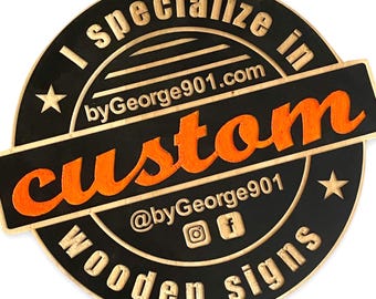 Custom wood sign for small business office entry way statement piece for home office decor for business owner wall art rustic sign