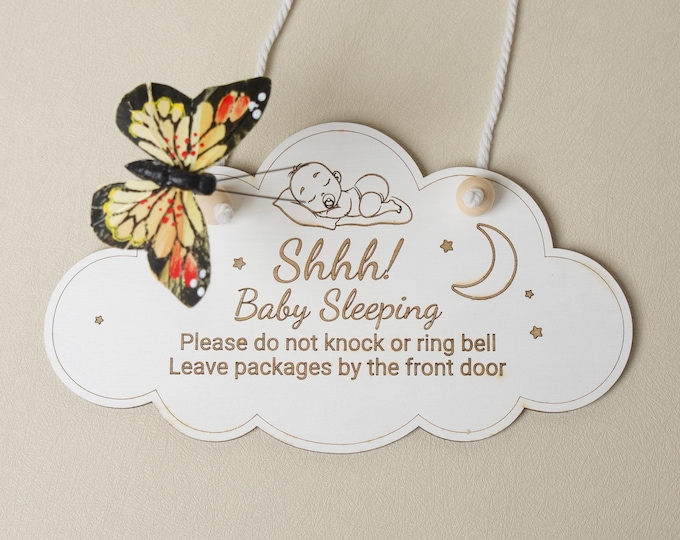 Nap Time Sign For Sleeping Baby Gift For New Mother Do Not Disturb Quiet Please Barking Dogs Leave Packages At Door Do Not Ring Doorbell