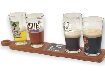 Elevate Your Beer Tasting with Handmade Flight Paddles -  Unique Groomsman Gift, Perfect for Bachelor Party Fun.