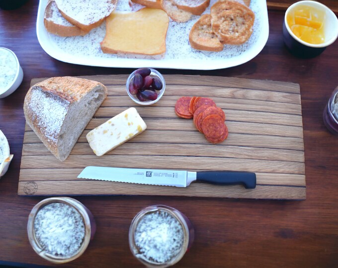 Rustic Bourbon Barrel Charcuterie Board - Elevate Your Entertaining Style!