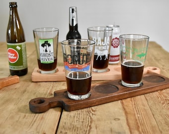 Craft Beer Tasting Board Collection for Groomsmen Present Idea Brewery Tour Gift Package for Wedding Beer Sampler Handcrafted Party Idea