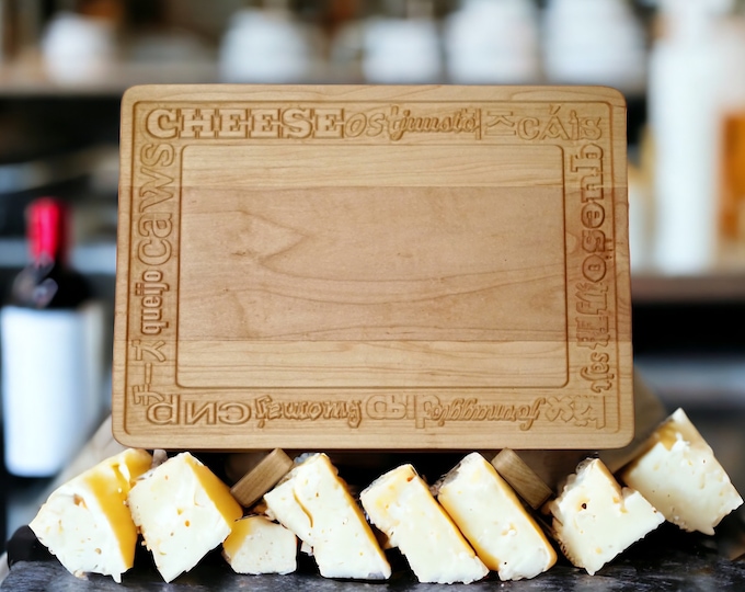 Unique Butcher Block - Custom Wooden Cutting Board Perfect for 5th Anniversary Gift.