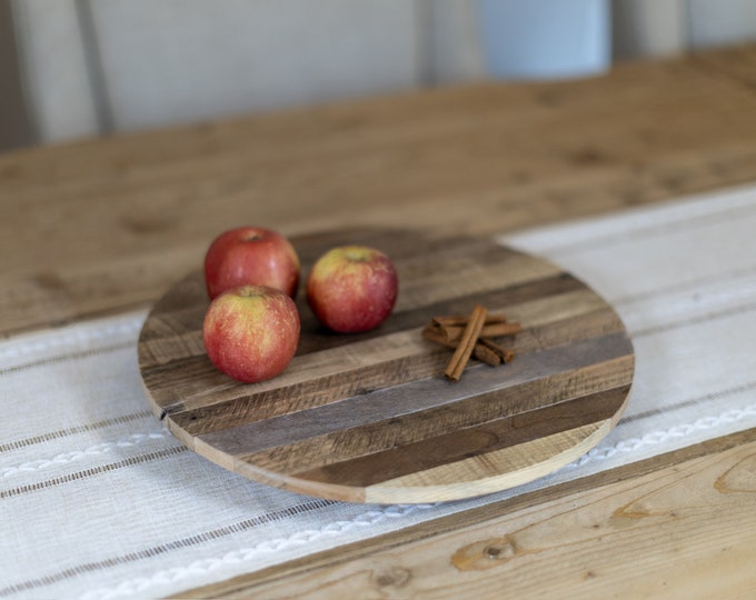 Rustic Lazy Susan Turntable -   Ideal Kitchen Decor and Entertaining Piece.