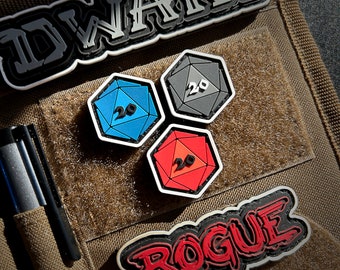 D20 Dice Patch Set