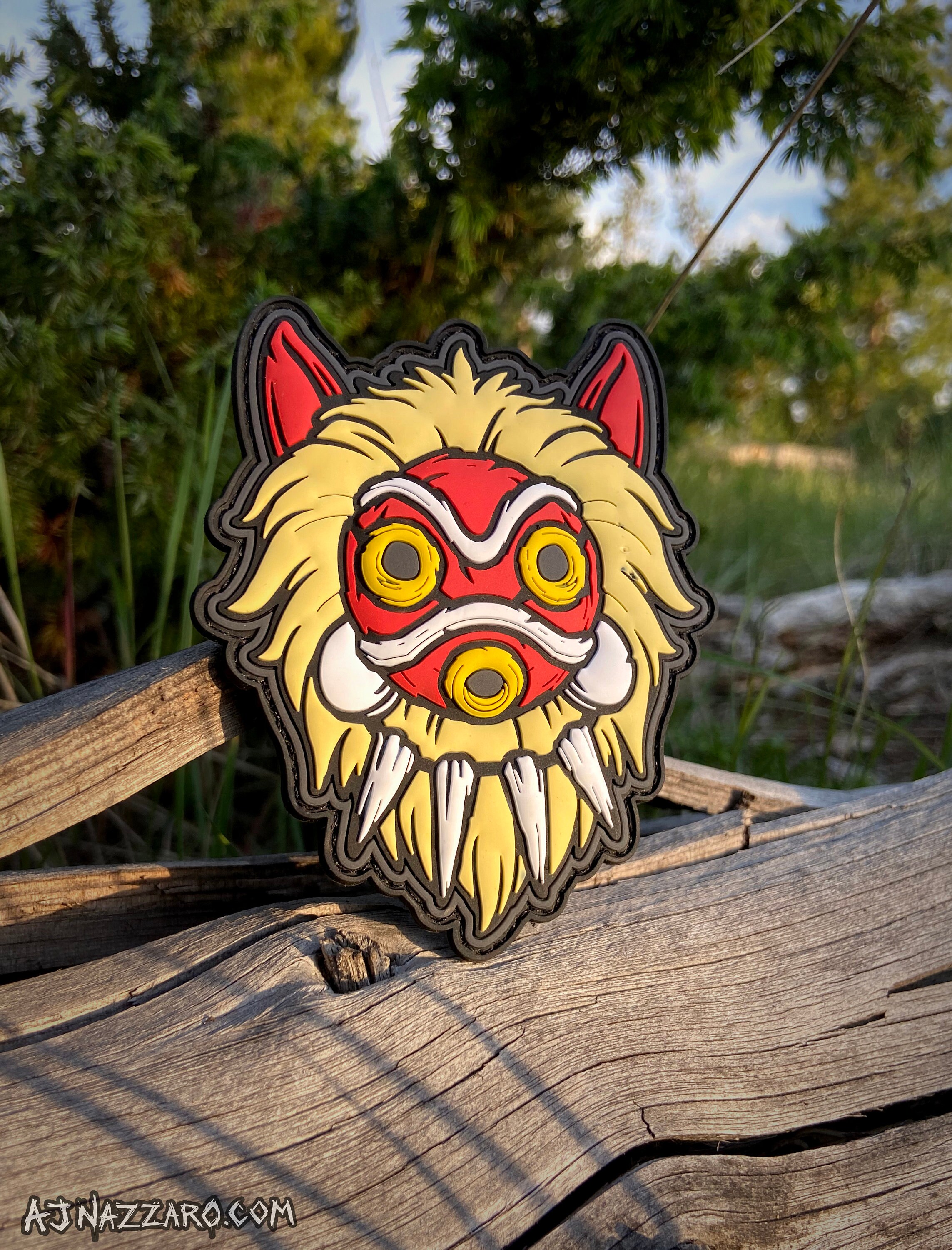 Mononoke Mask Velcro PVC Patch
