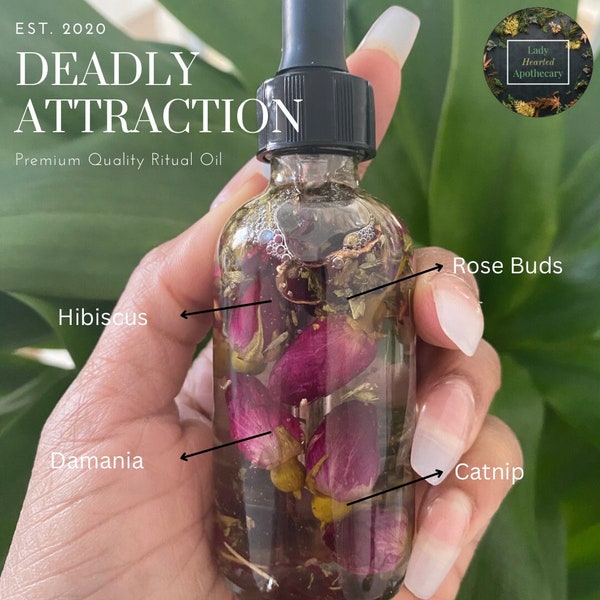 Deadly Attraction Ritual Oil / Spell Oil / Manifestation Oil / Witchcraft / Intention Oil / Hoodoo / Conjure Oil