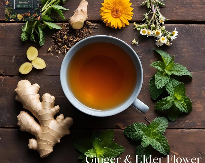 Ginger & Elderflower Herbal Tea Blend