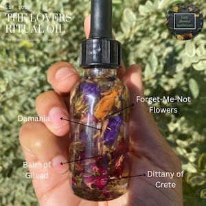 The Lovers Ritual Oil: Romantic Intention, Love Spell, Conjure Oil
