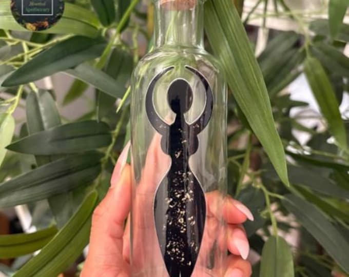 Divine Feminine Moon Water Jar | Altar Tools | Herb Jar