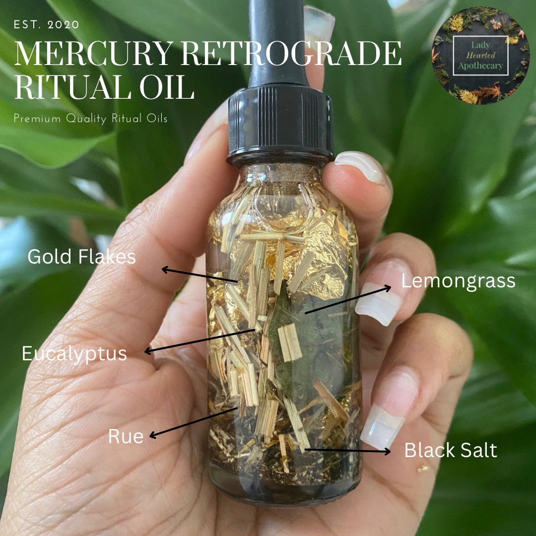 Mercury Retrograde Ritual Oil / Spell Oil / Manifestation Oil ...