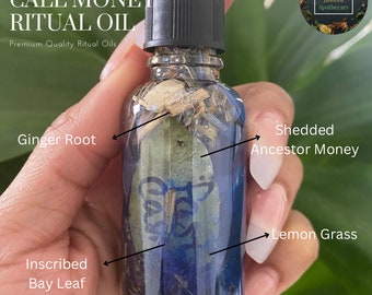 Call Money / Fast Money Ritual Oil / Spell Oil / Manifestation Oil / Witchcraft / Intention Oil / Hoodoo / Conjure Oil