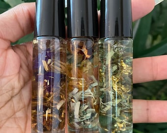 Ritual Oil Rollerball (Sold Individually - Various Oils) / Spell Oil / Manifestation Oil / Witchcraft / Intention Oil / Hoodoo / Conjure Oil