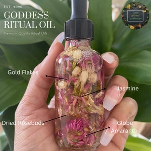 Goddess Ritual Oil: Jasmine, Rose & Globe Amaranth Infusion